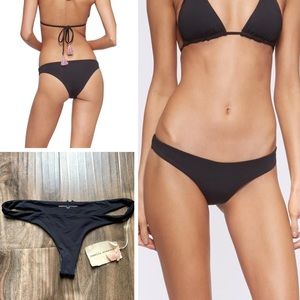 Rebecca Minkoff Malia Jet Black Swim Bottom